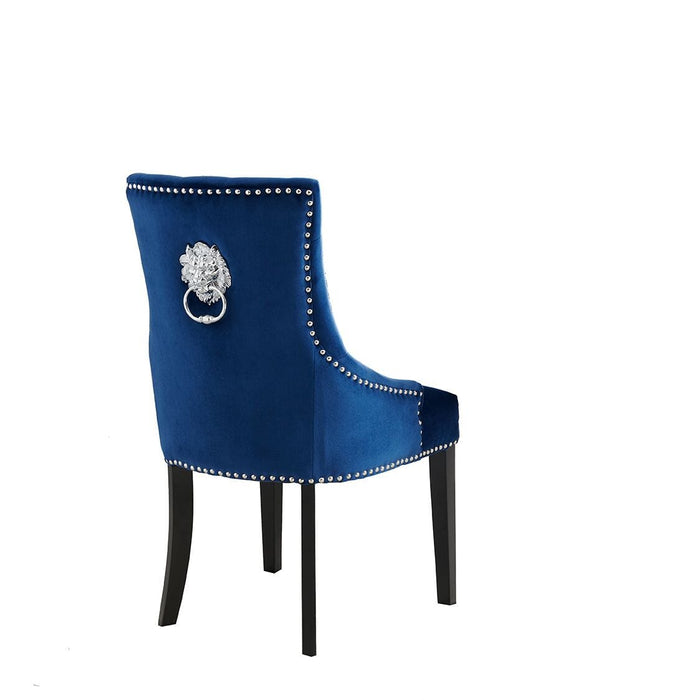 Set of 6 Lion Chair - Blue *Special* Dining Chairs Derrys 